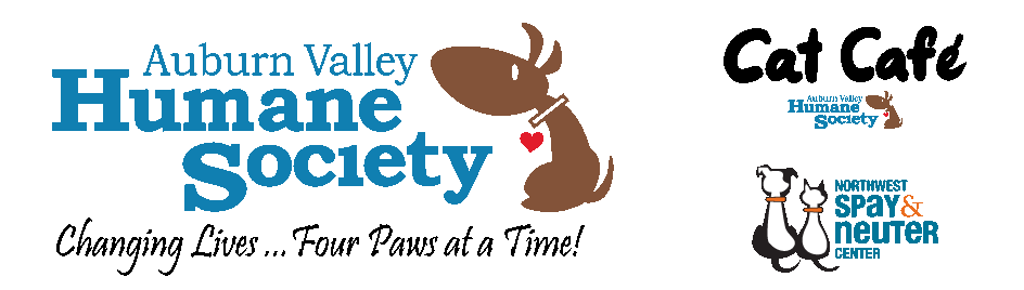 Auburn Valley Humane Society and Northwest Spay and Neuter Clinic and the AVHS Cat Cafe and Thrift Store